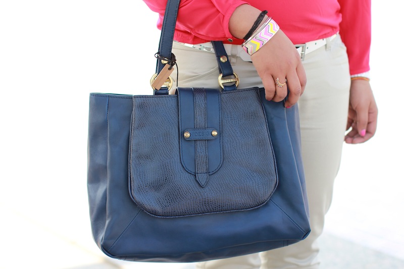 hidesign blue bag