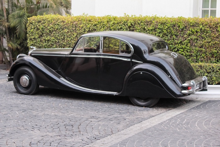black vintage car