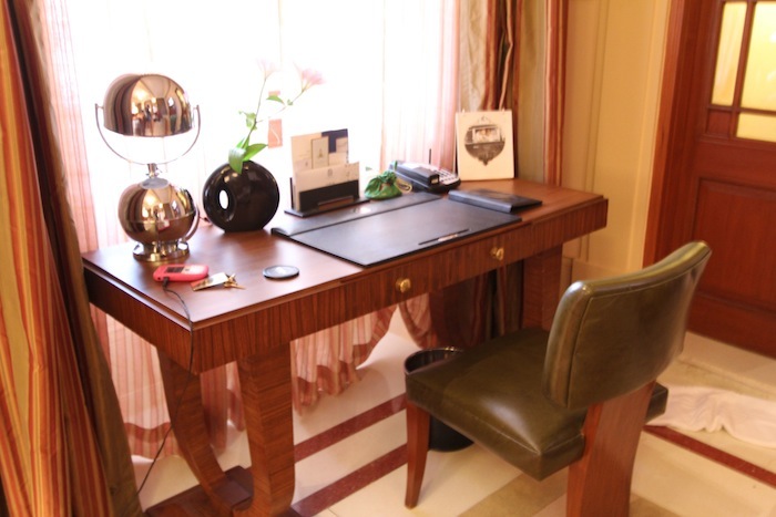The writing desk in our room