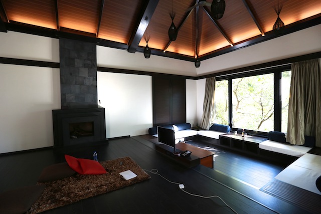 sunlit living room