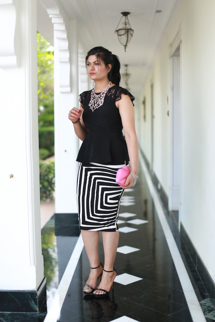 white-striped-skirt-peplum-top