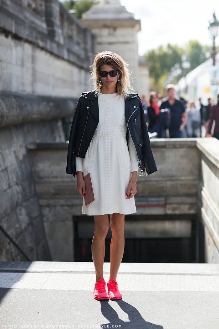 How to style black white outfit