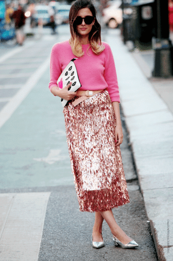 how to style sweaters with skirts