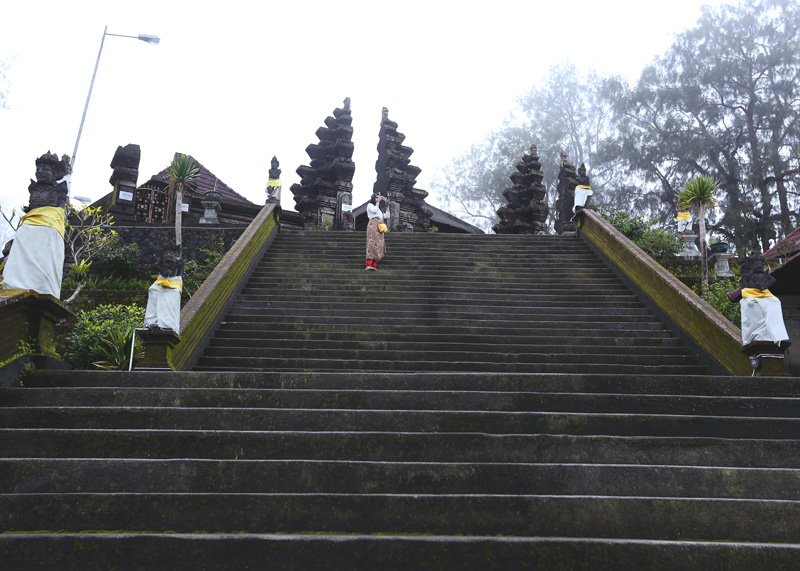 Climbed some 200 odd stairs to reach the kintamani temple