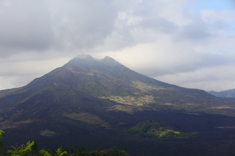 The first view of Mount Batur. Absolutely breathtaking. 