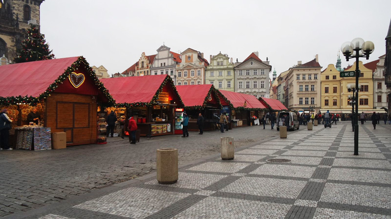 The view of christmas market