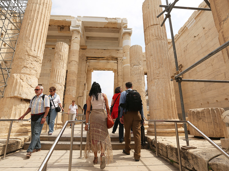A walk to acropolis of athens