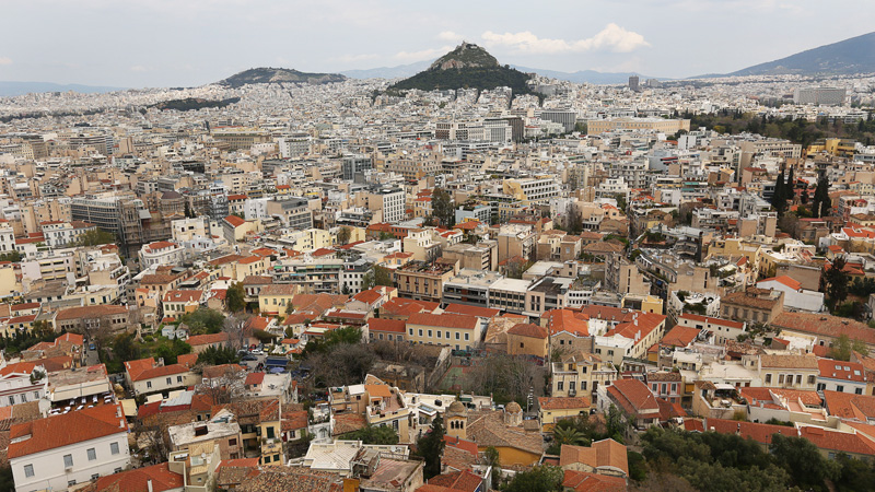 Athens city from the top, Reminded me of Prague. 