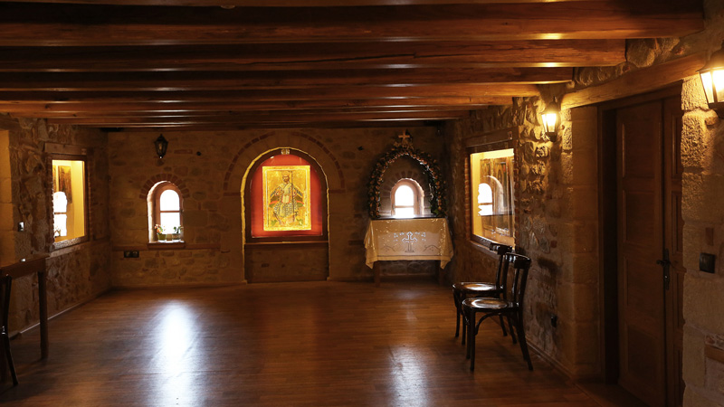 inside the monastery 