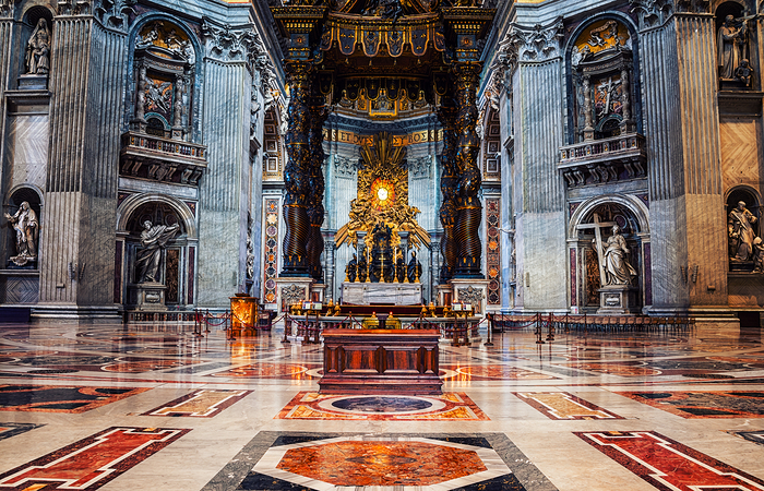 Interiors of St. Peters Basilica