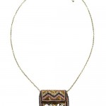 accessorize embellished pouch necklace