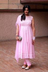 pink indian wedding outfit